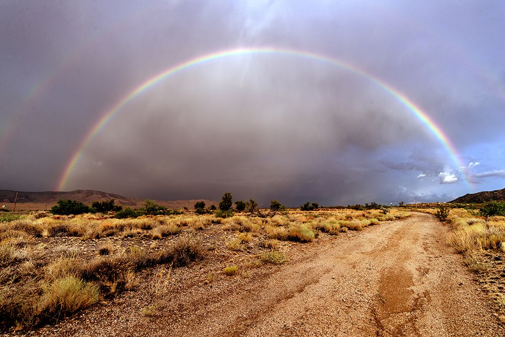 Rainbow across a dirt road Antares in northwestern Arizona art print by Carol Highsmith for $57.95 CAD