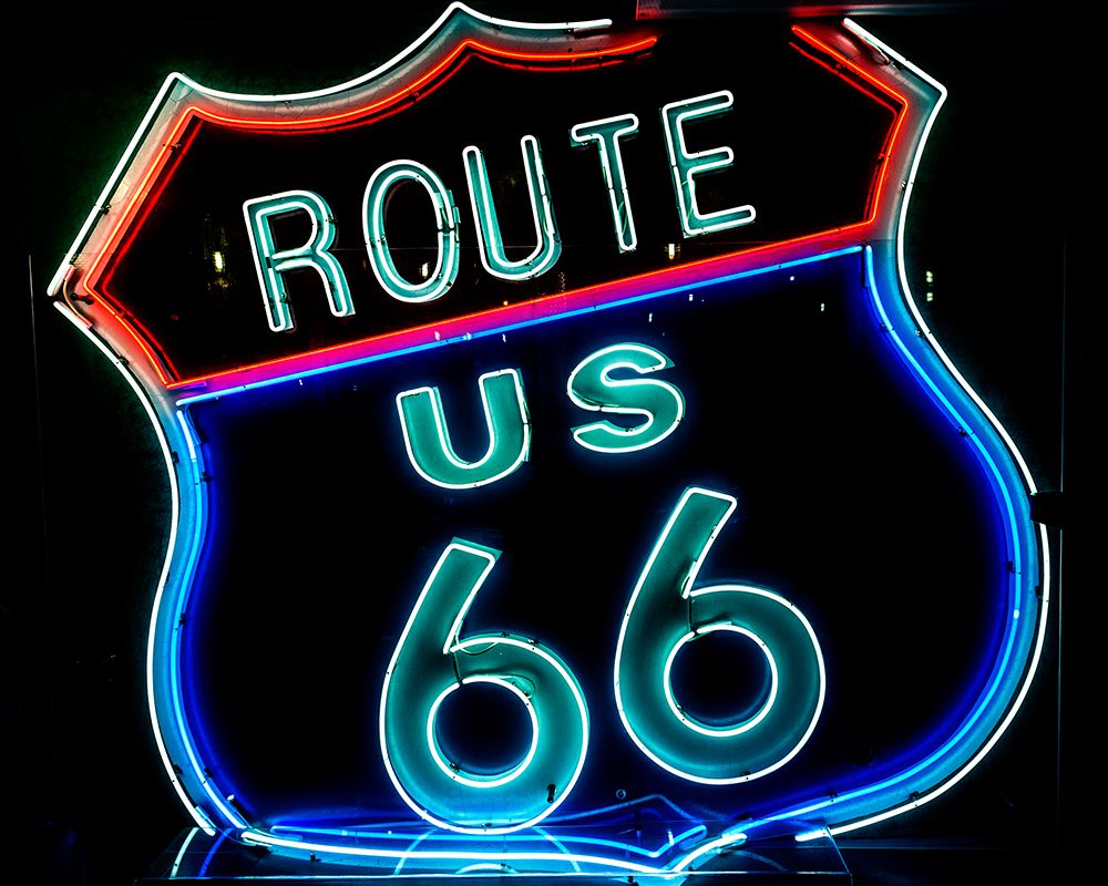 Route 66 neon sign art print by Carol Highsmith for $57.95 CAD