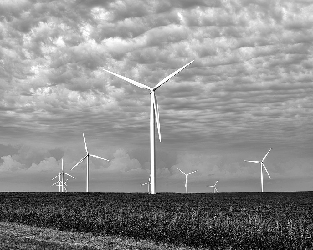 Wind farms-American prairie farms-Iowa art print by Carol Highsmith for $57.95 CAD