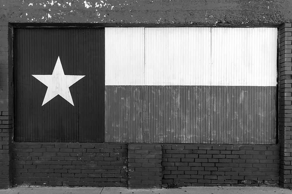 Texas flag-painted on boarded-up window art print by Carol Highsmith for $57.95 CAD