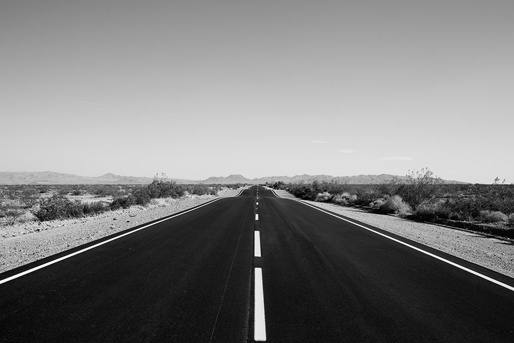 Highway leading to the Mojave Desert in California art print by Carol Highsmith for $57.95 CAD