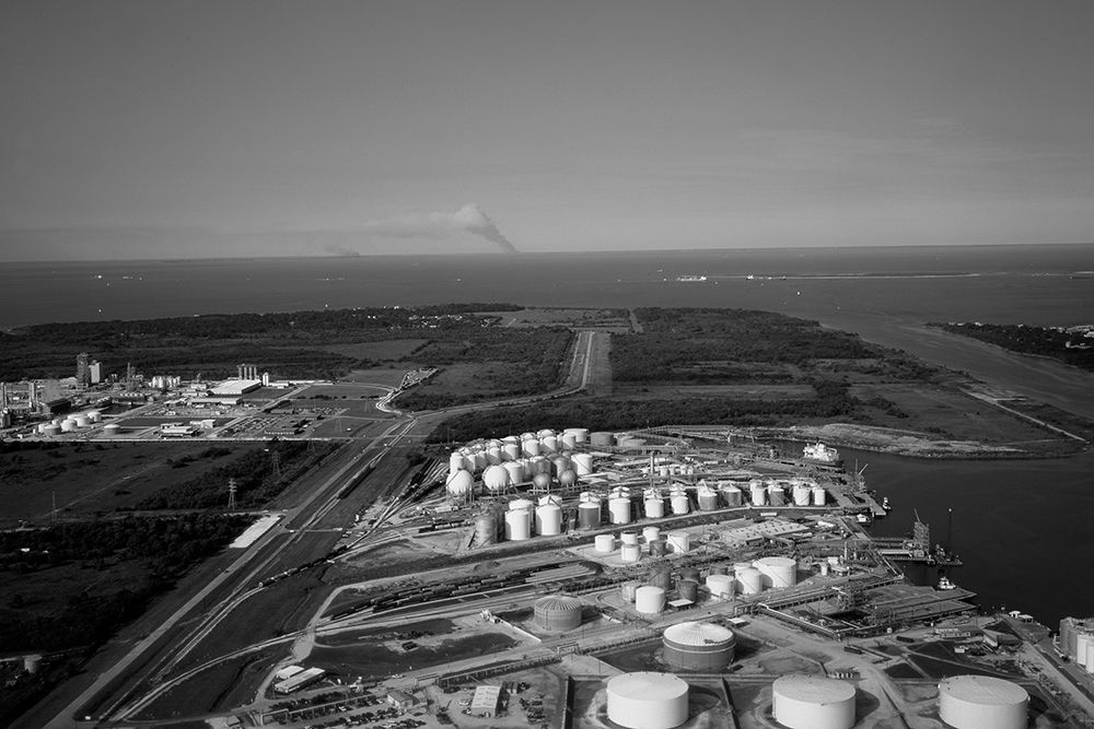 Refinery storage tanks along the Houston Ship Channel-Texas art print by Carol Highsmith for $57.95 CAD