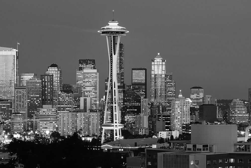 A Dusk View of the Seattle Skyline art print by Carol Highsmith for $57.95 CAD