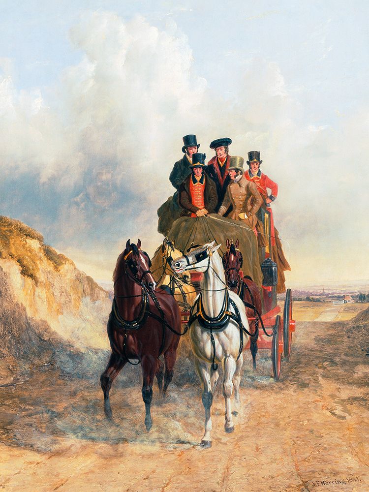 The Royal Mail Coach on the Road art print by John Frederick Herring for $57.95 CAD
