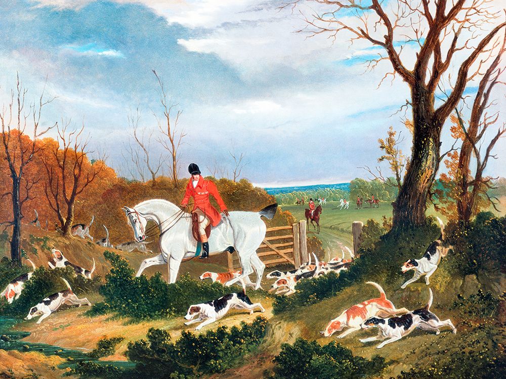 The Suffolk Hunt-Going to Cover near Herringswell art print by John Frederick Herring for $57.95 CAD
