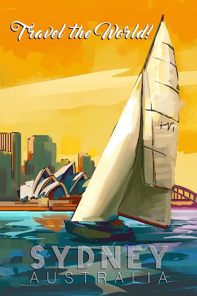 Sydney Australia art print by East Coast Licensing for $57.95 CAD