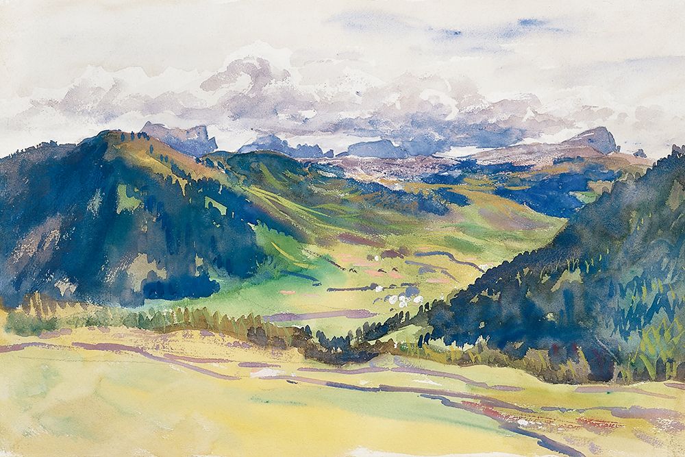 Open Valley-Dolomites art print by John Singer Sargent for $57.95 CAD