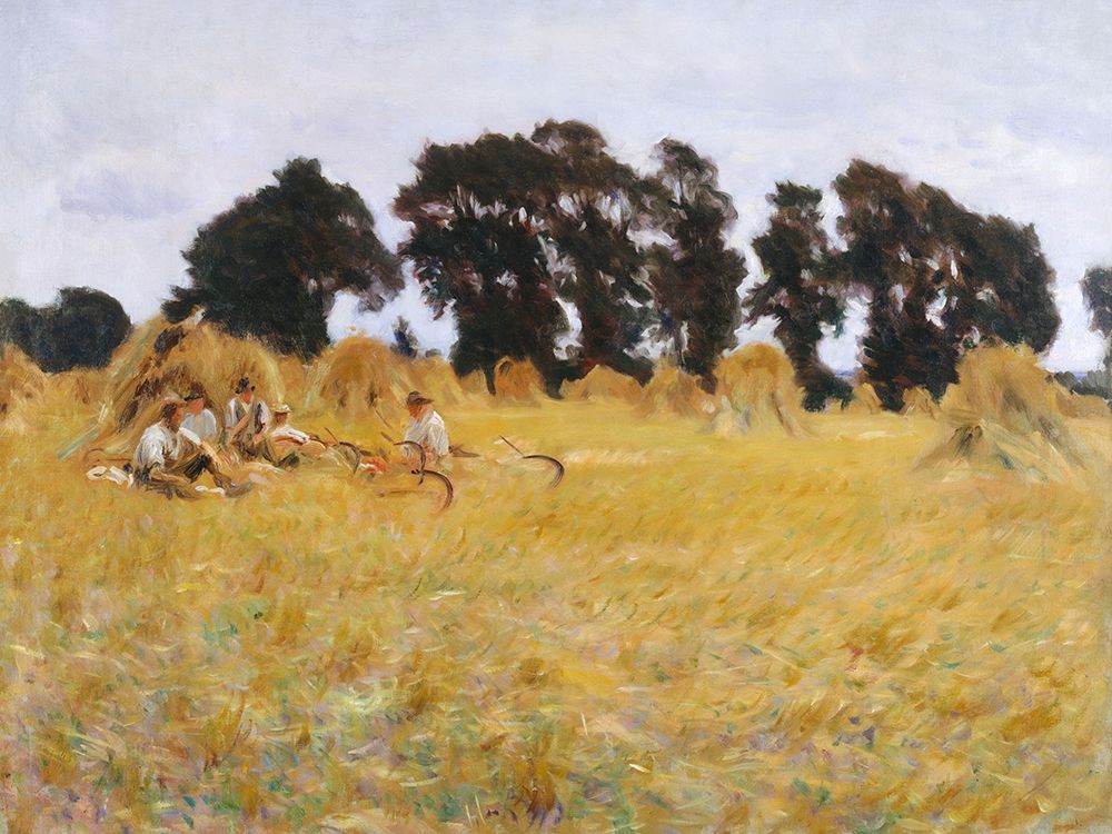 Reapers Resting in a Wheat Field art print by John Singer Sargent for $57.95 CAD