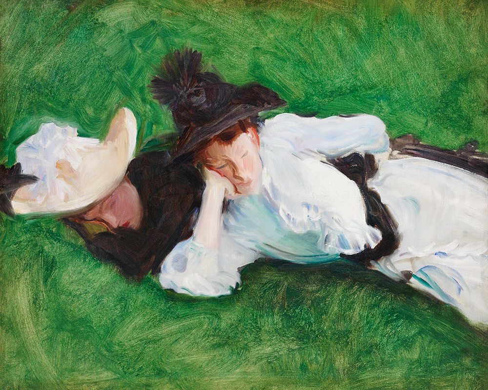 Two Girls on a Lawn art print by John Singer Sargent for $57.95 CAD