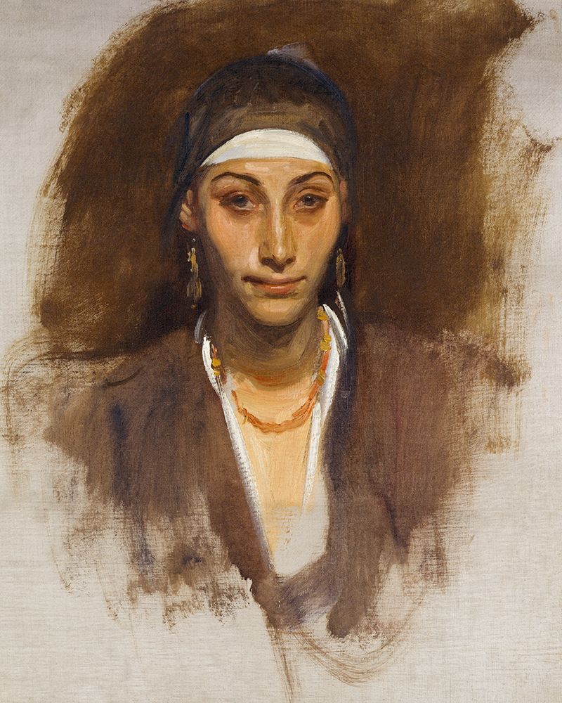 Egyptian Woman with Earrings art print by John Singer Sargent for $57.95 CAD