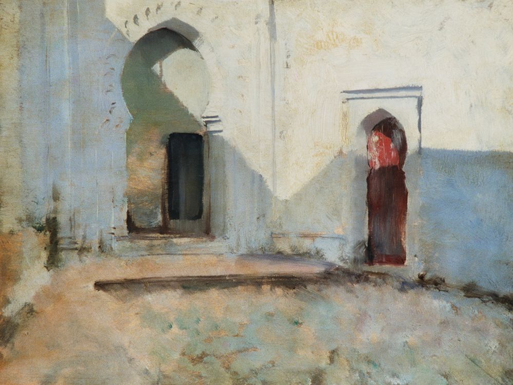 Courtyard-Tetouan-Morocco art print by John Singer Sargent for $57.95 CAD