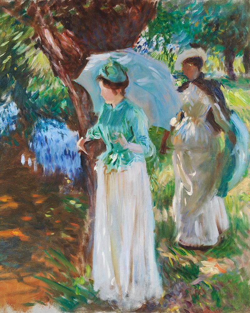 Two Girls with Parasols art print by John Singer Sargent for $57.95 CAD