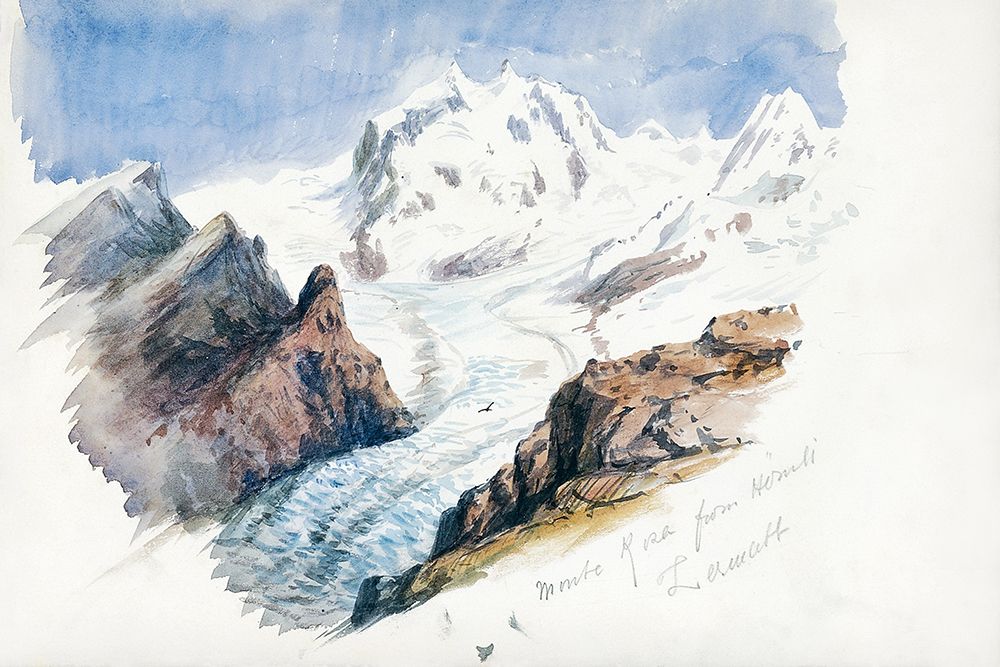 Monte Rosa from Hornli-Zermatt art print by John Singer Sargent for $57.95 CAD
