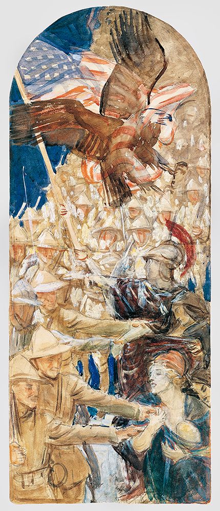 Study for The Coming of the Americans art print by John Singer Sargent for $57.95 CAD