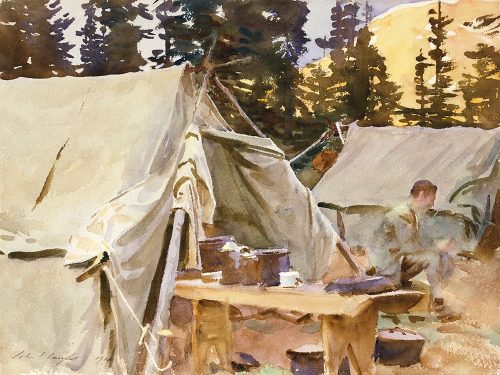 Camp at Lake OHara art print by John Singer Sargent for $57.95 CAD