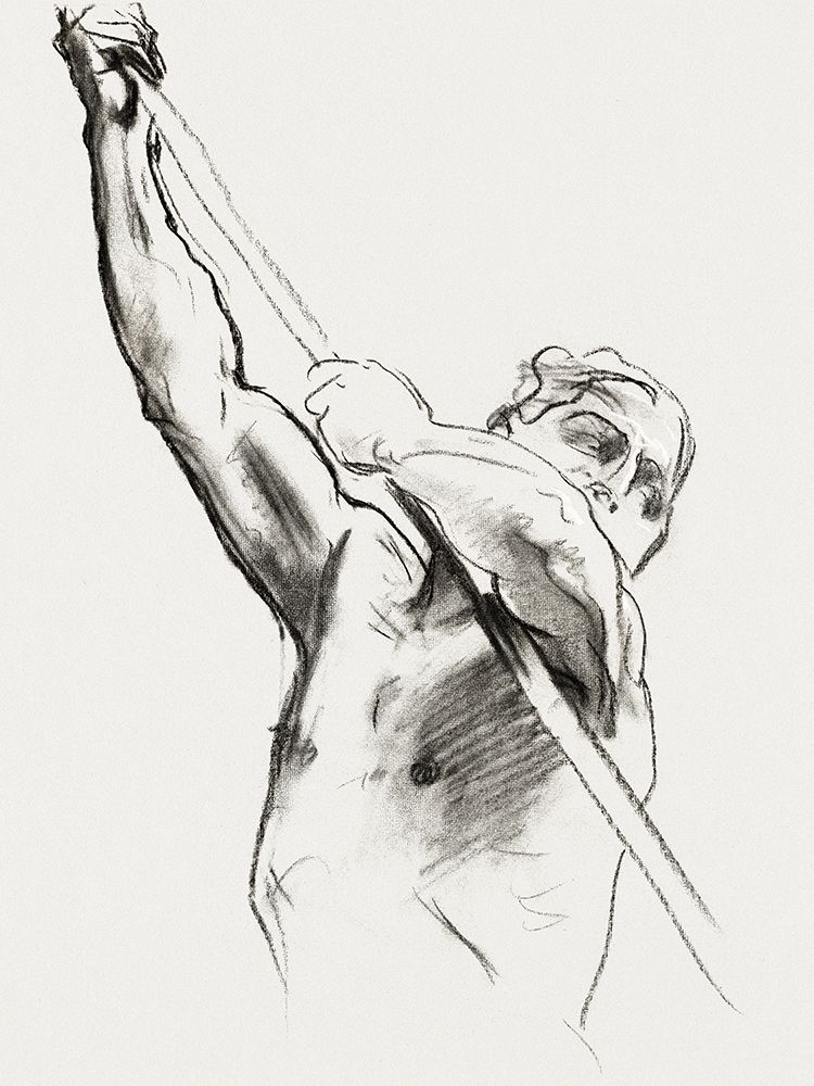 Male Torso with Pole art print by John Singer Sargent for $57.95 CAD