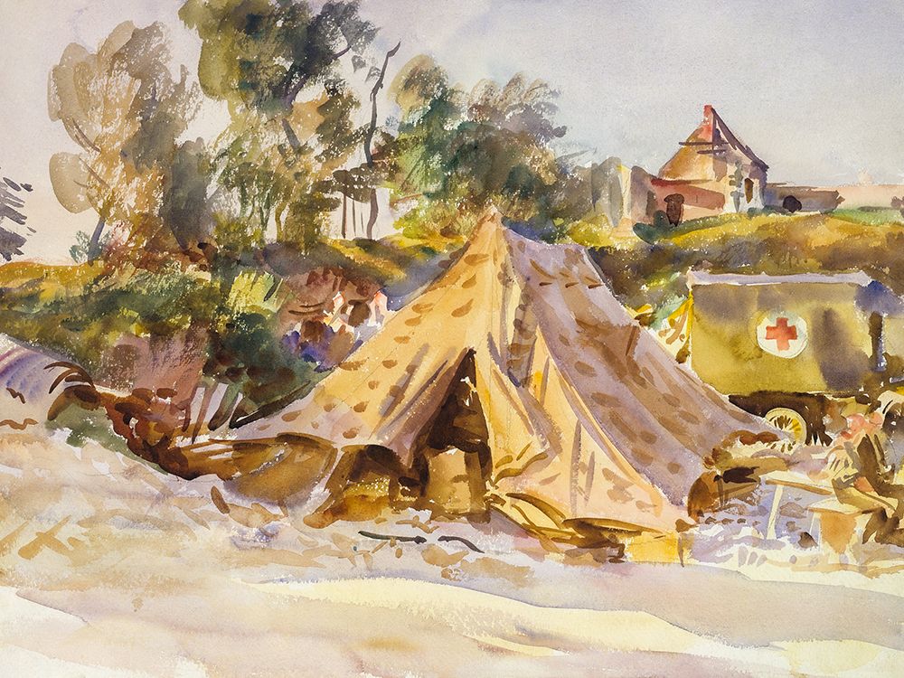 Camp with Ambulance art print by John Singer Sargent for $57.95 CAD