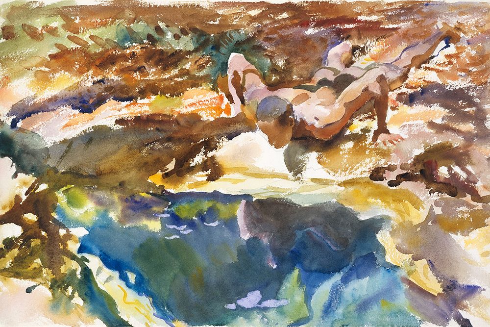 Man and Pool-FloridaÂ  art print by John Singer Sargent for $57.95 CAD