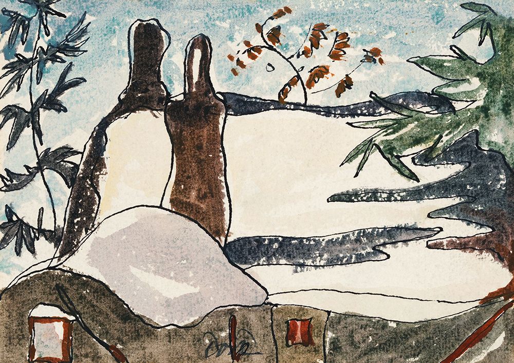 Snowy Rooftops and Trees art print by Arthur Dove for $57.95 CAD