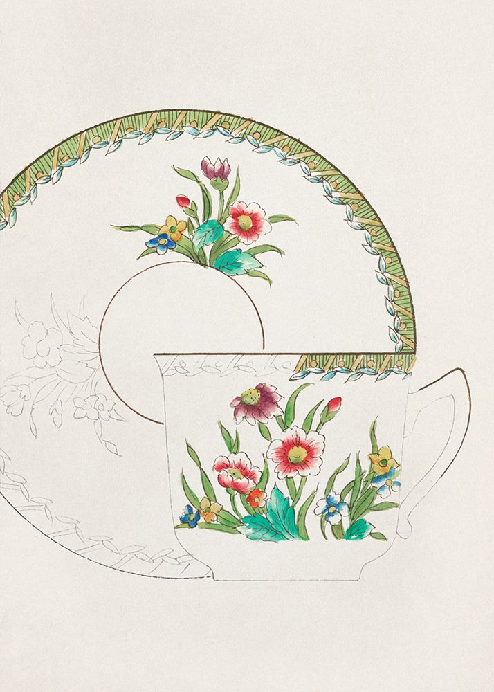 Design for a Noritake Cup or Saucer art print by Noritake Designs for $57.95 CAD