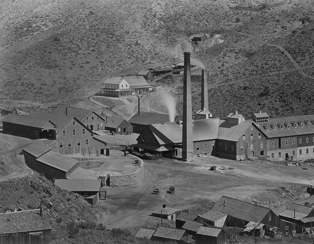 Gould and Curry Mill-Virginia City-Nevada art print by Timothy H OSullivan for $57.95 CAD