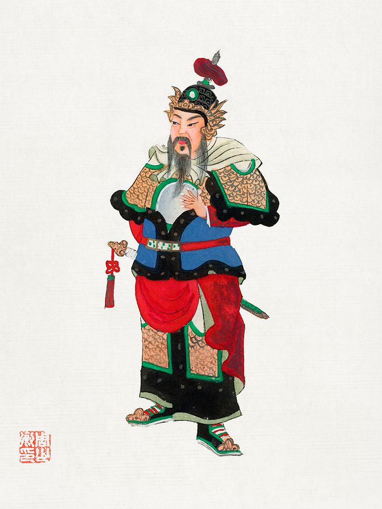 Traditional Commander-military uniform art print by Vintage Chinese Clothing for $57.95 CAD