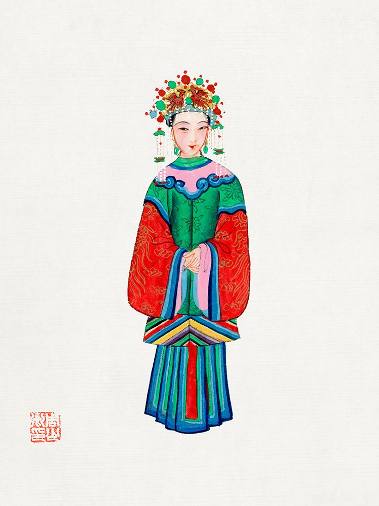 Princess imperial costume art print by Vintage Chinese Clothing for $57.95 CAD