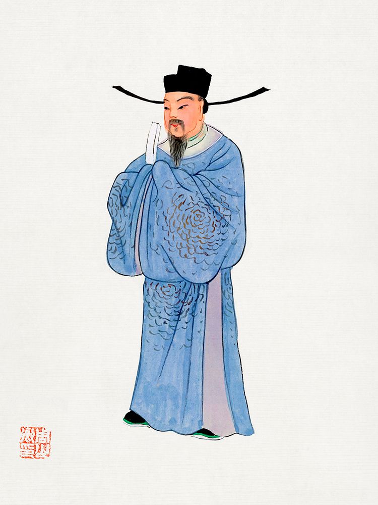Mens official robe art print by Vintage Chinese Clothing for $57.95 CAD