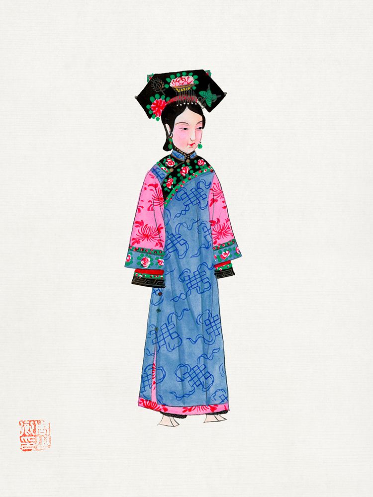 Rich woman in non official costume art print by Vintage Chinese Clothing for $57.95 CAD