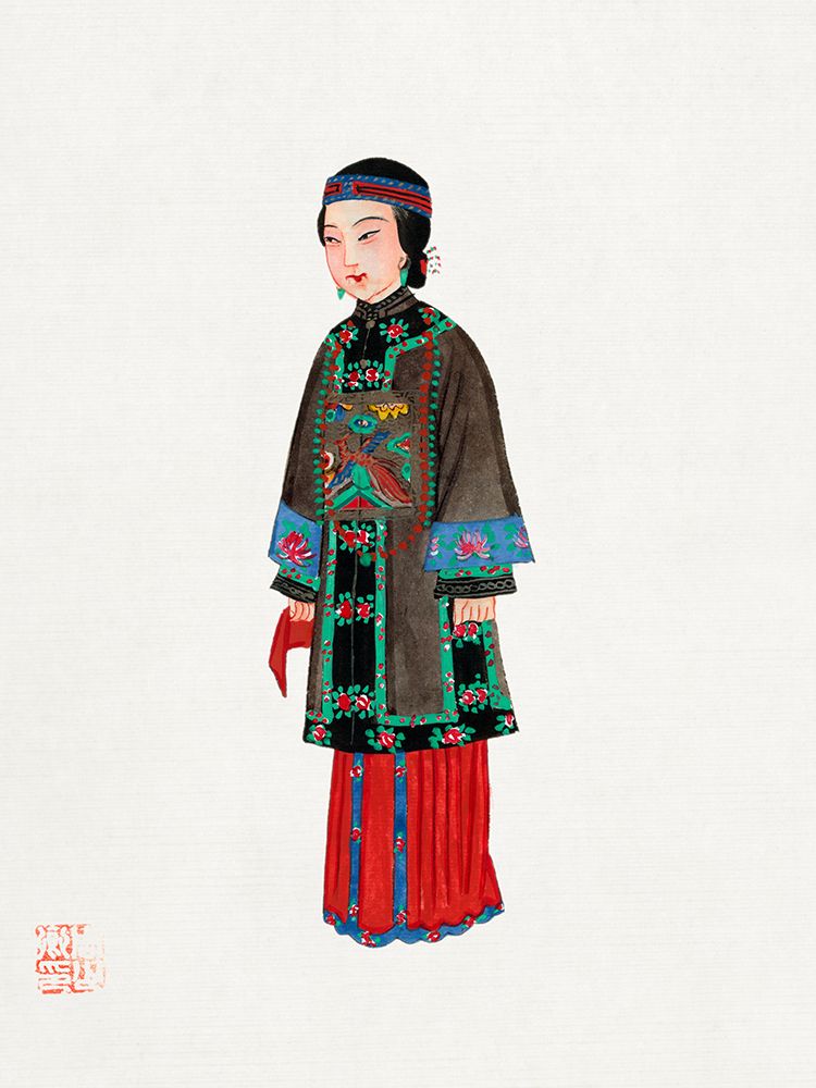 Chinese lady in official robe art print by Vintage Chinese Clothing for $57.95 CAD