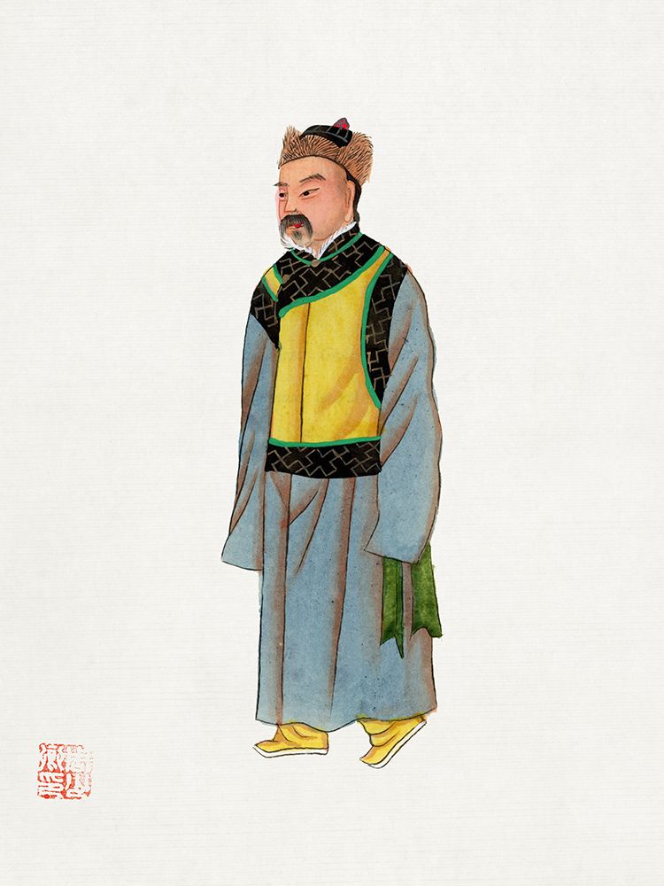 Ancient Mongolian costume art print by Vintage Chinese Clothing for $57.95 CAD