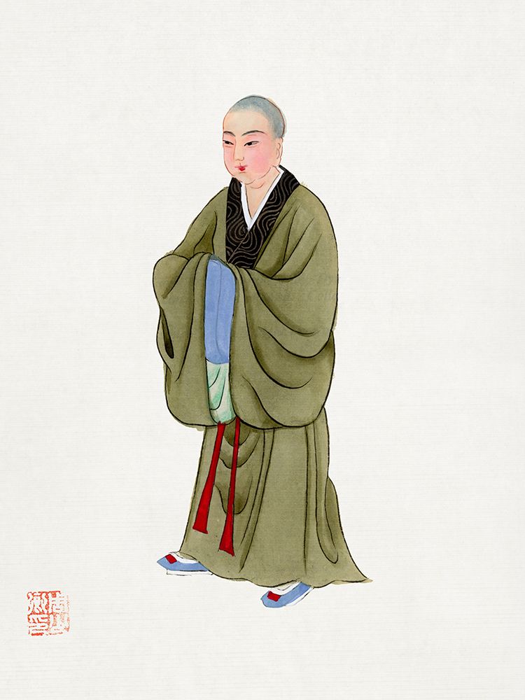 Buddhist monk costume art print by Vintage Chinese Clothing for $57.95 CAD