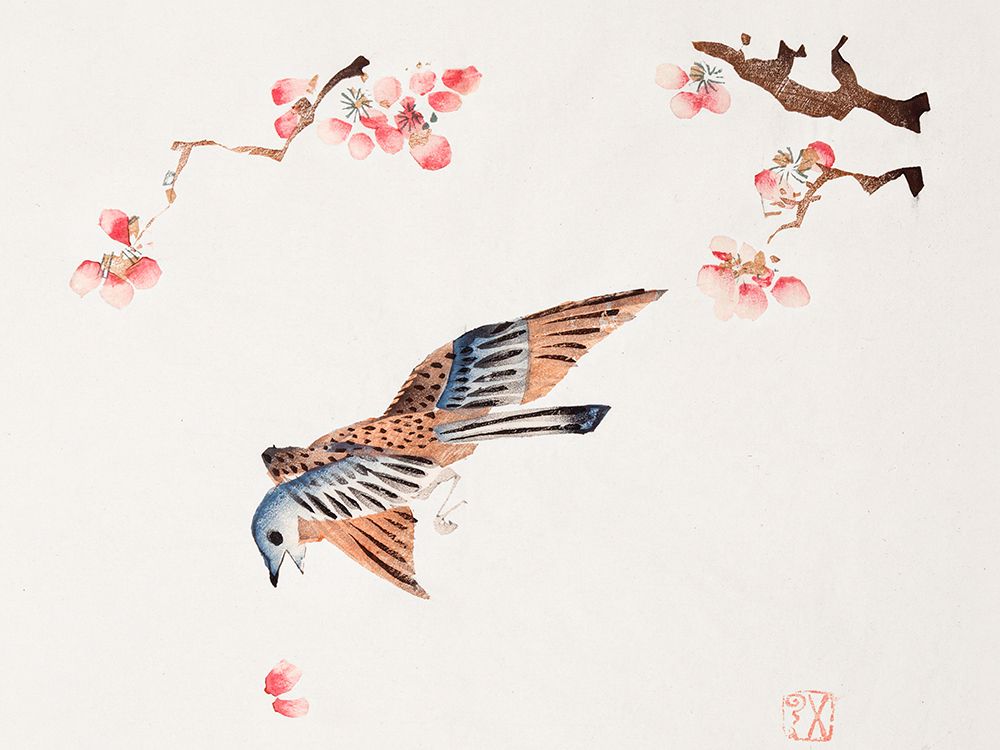 Page from Shi Zhu Zhai Flying Bird art print by Hu Zhengyan for $57.95 CAD