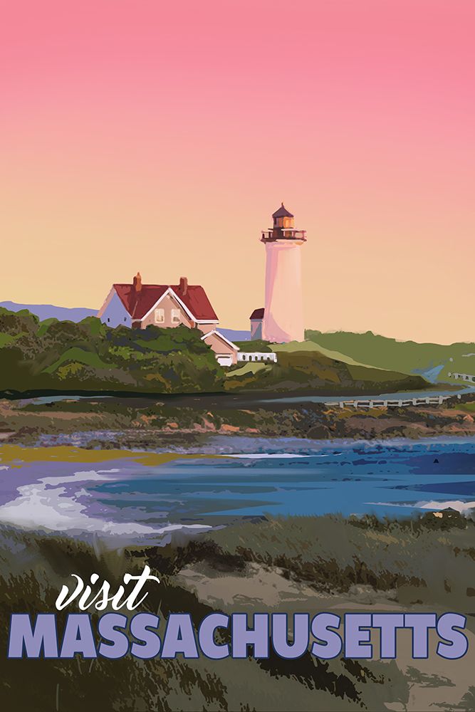 Massachusetts art print by East Coast Licensing for $57.95 CAD