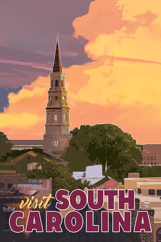 South Carolina art print by East Coast Licensing for $57.95 CAD