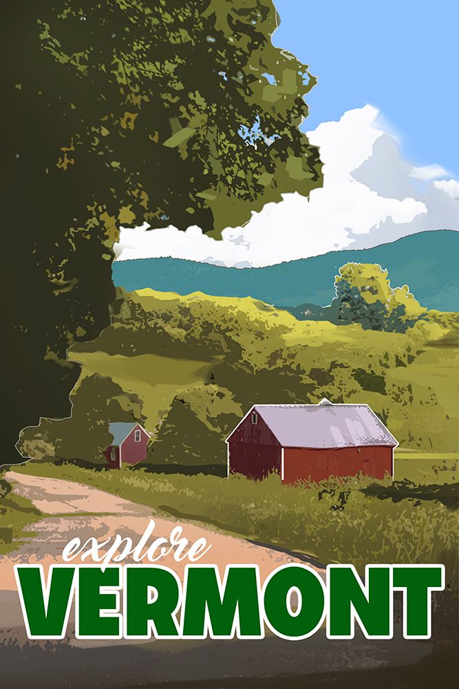 Vermont art print by East Coast Licensing for $57.95 CAD