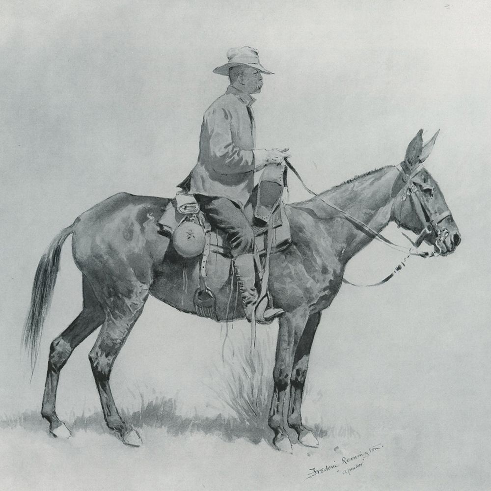 A Packer-Sketch art print by Frederic Remington for $57.95 CAD