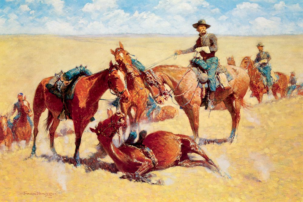 Among the Led Horses art print by Frederic Remington for $57.95 CAD