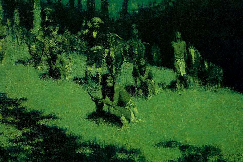 Apache Scouts Listening art print by Frederic Remington for $57.95 CAD