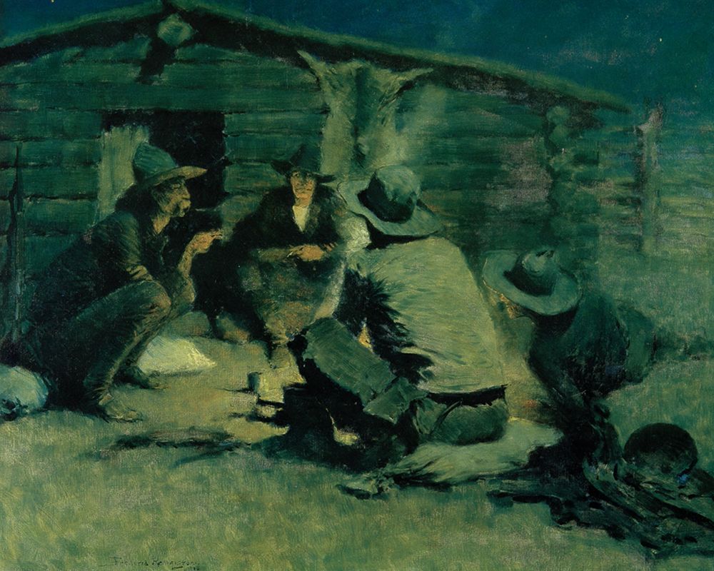 Around the Campfire art print by Frederic Remington for $57.95 CAD
