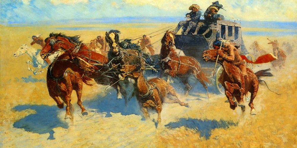 Downing the Nigh Leader art print by Frederic Remington for $57.95 CAD