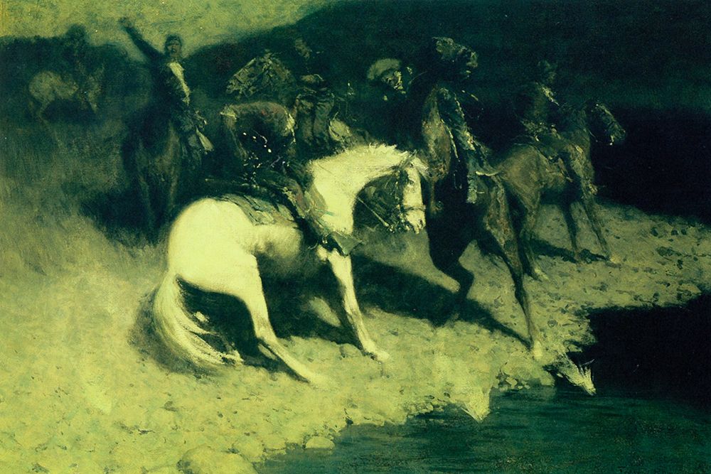 Fired On art print by Frederic Remington for $57.95 CAD