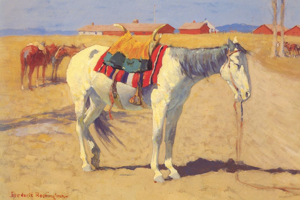 Fort Sill Oklahoma art print by Frederic Remington for $57.95 CAD
