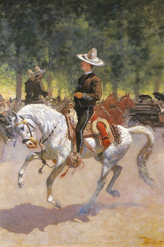 Gentleman Rider on the Paseo de la Reforma art print by Frederic Remington for $57.95 CAD