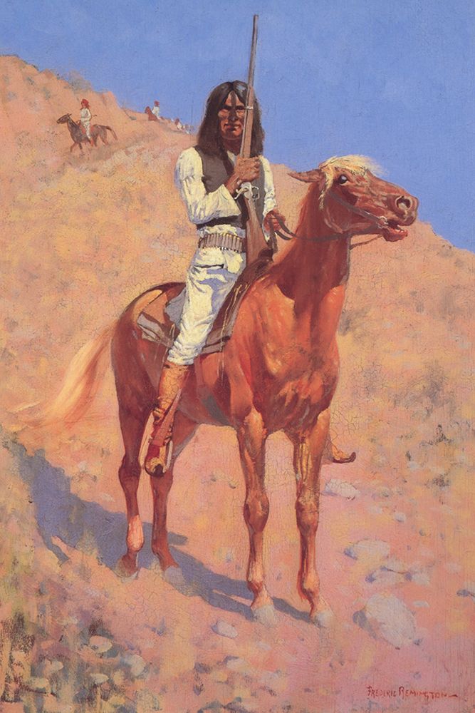 Indian on Horseback art print by Frederic Remington for $57.95 CAD
