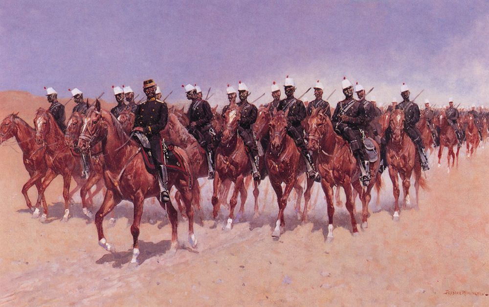 Mexican Cavalry on the Move art print by Frederic Remington for $57.95 CAD