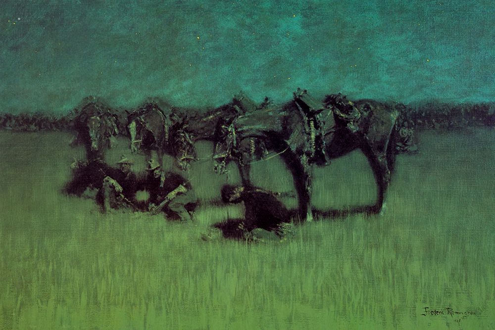 Night Halt of the Cavalry art print by Frederic Remington for $57.95 CAD