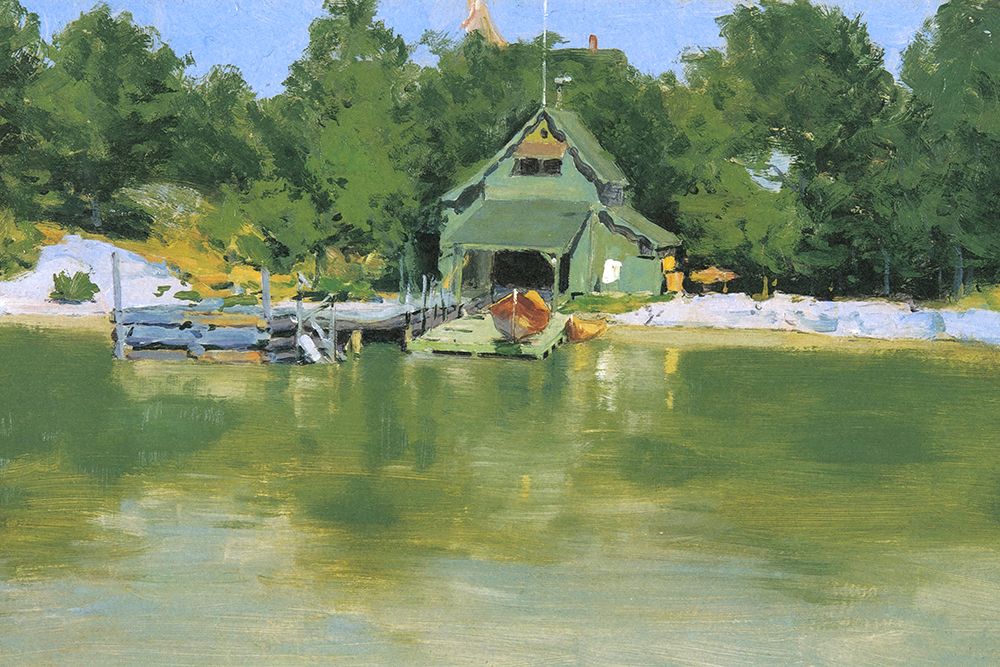Remingtons Boat House at Inglenuck art print by Frederic Remington for $57.95 CAD