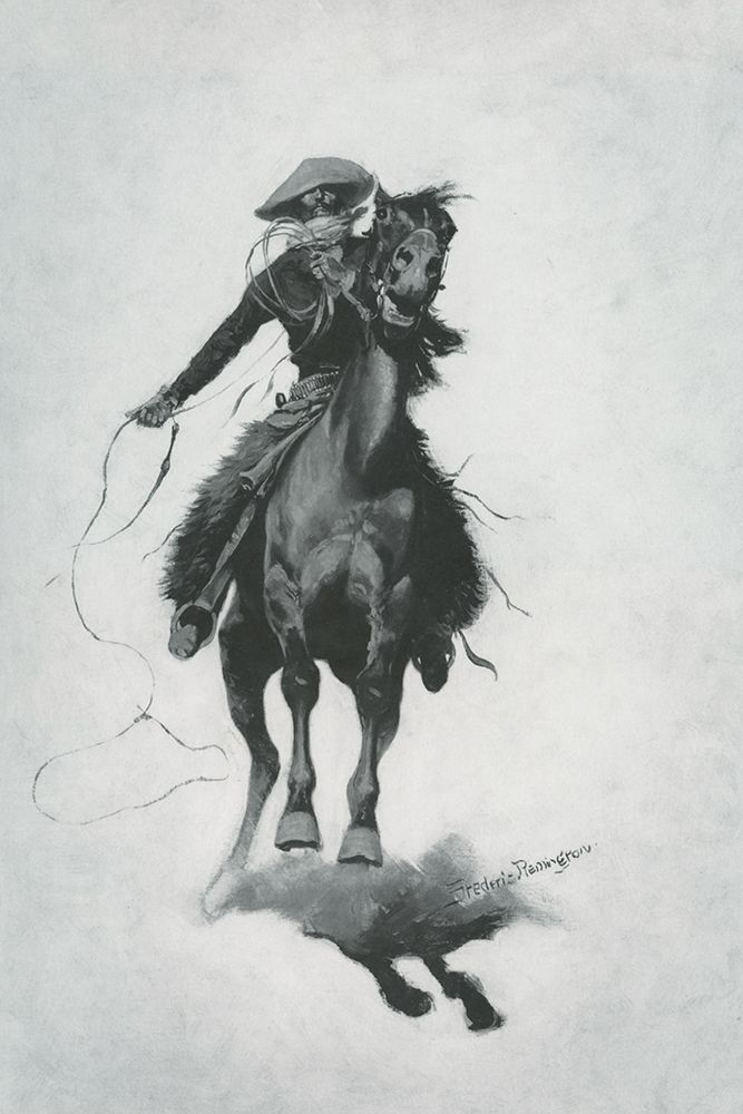 The Cow Puncher-Sketch art print by Frederic Remington for $57.95 CAD