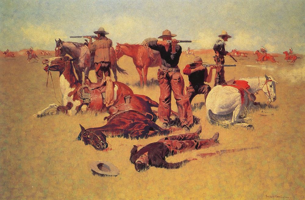The Intruders art print by Frederic Remington for $57.95 CAD